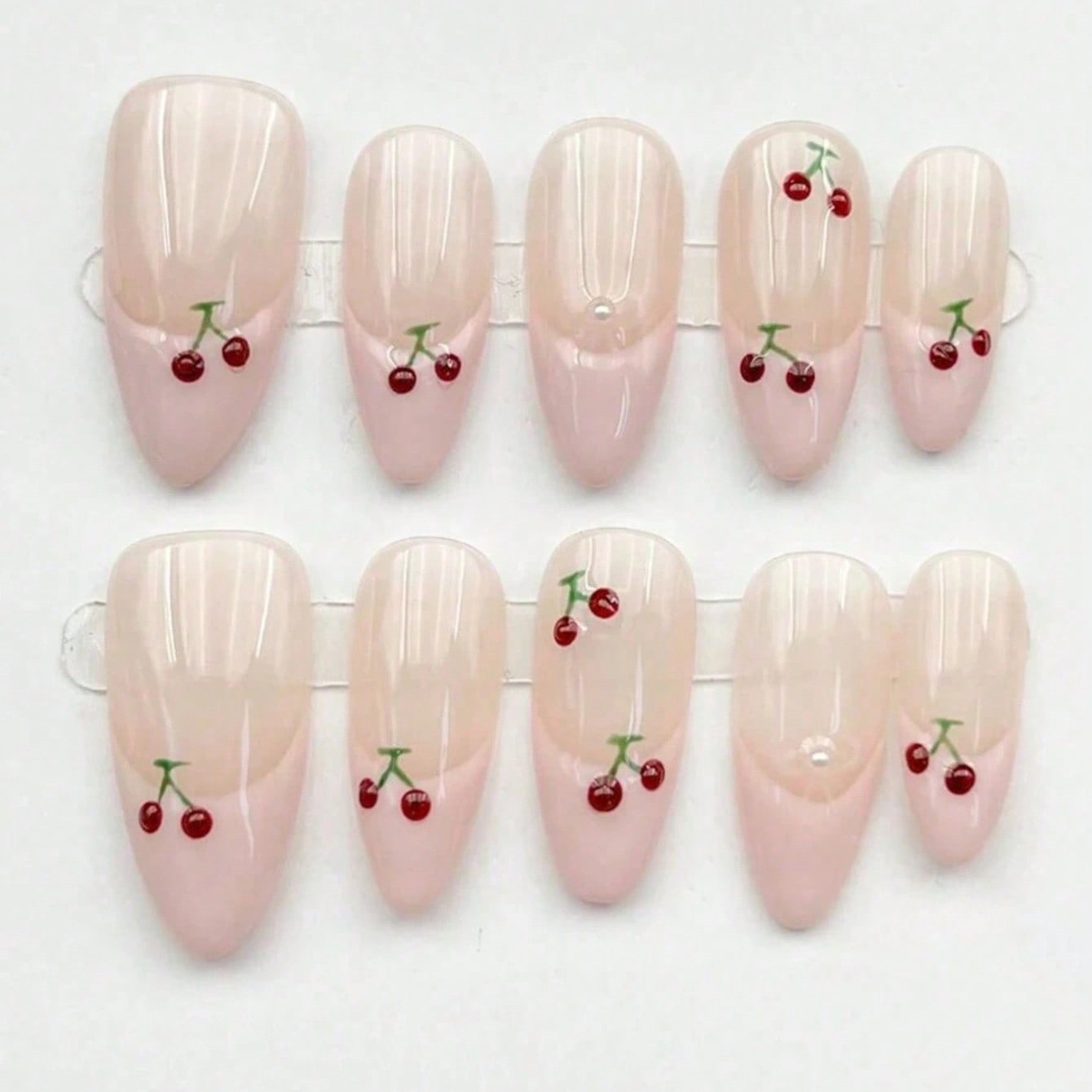 Nail Art Pink - 10 pezzi di unghie finte a