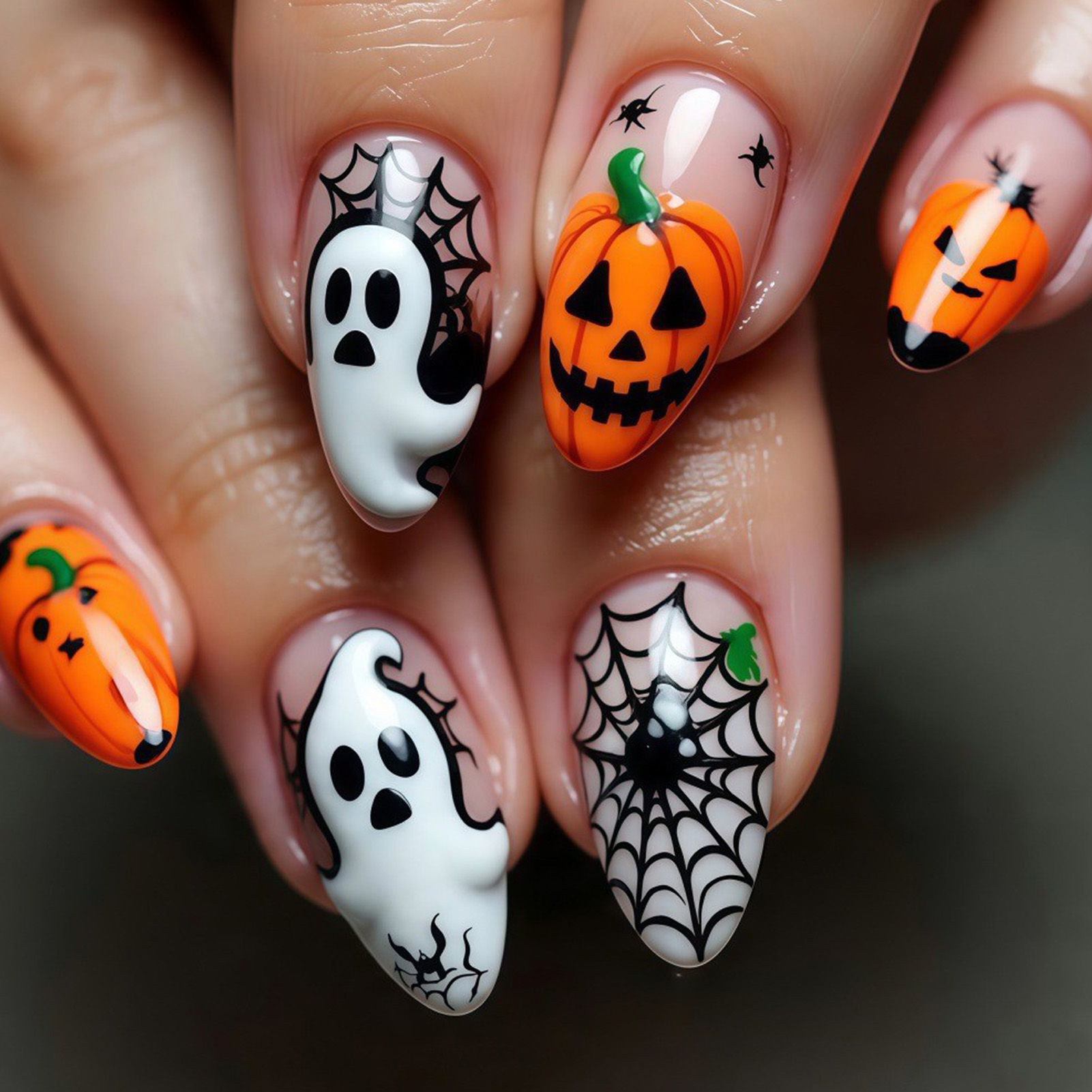 Nail Art Press On - 24 pezzi di unghie finte per