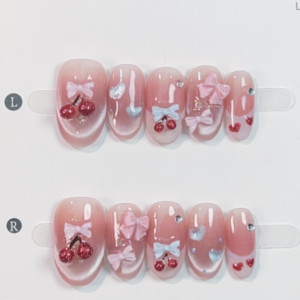 Nail Art Pink - 10 pezzi di punte per unghie