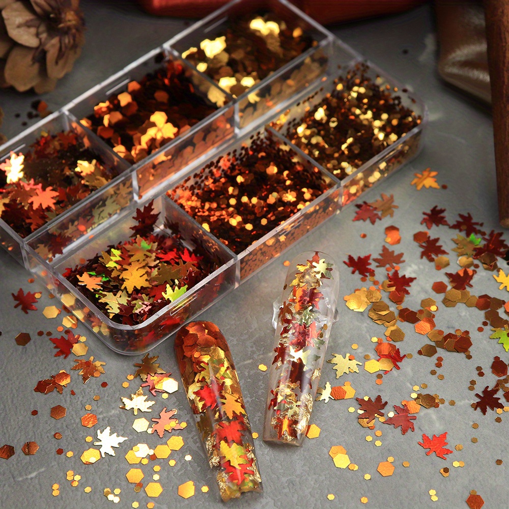 Set di 6 Griglie di Glitter pe - Nail Art Orange recensione e prezzo