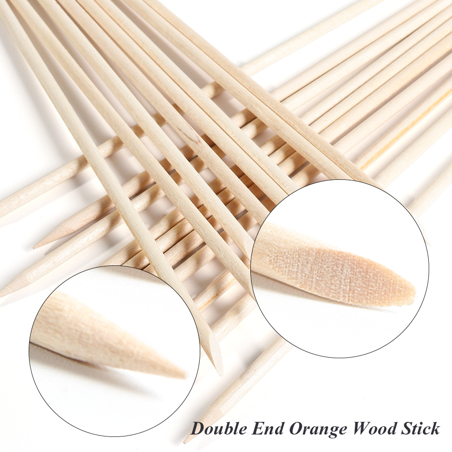 100 pz Spingicuticole in Legno - Nail Art Orange recensione e prezzo