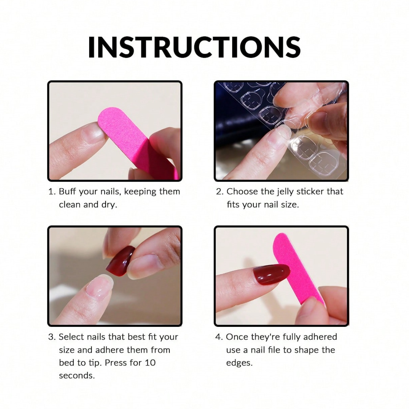 10 pezzi di unghie finte a man - Nail Art Pink recensione e prezzo