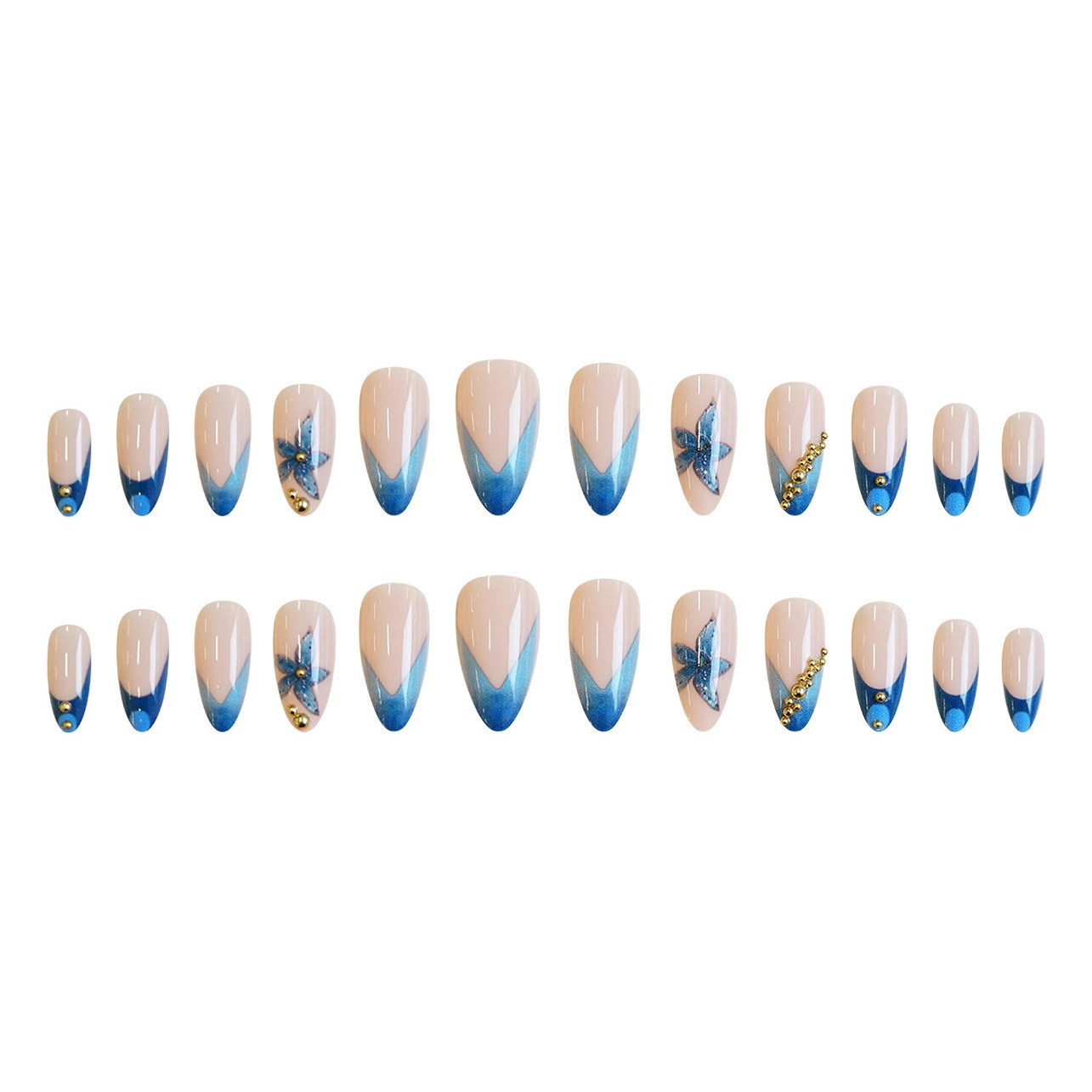 Unghie finte nude con stampa d - Nail Art Pink recensione e prezzo