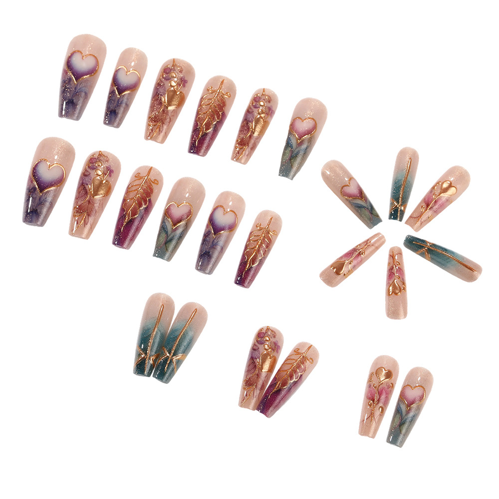 24 pz/set 3D unghie finte per  - Nail Art Orange recensione e prezzo