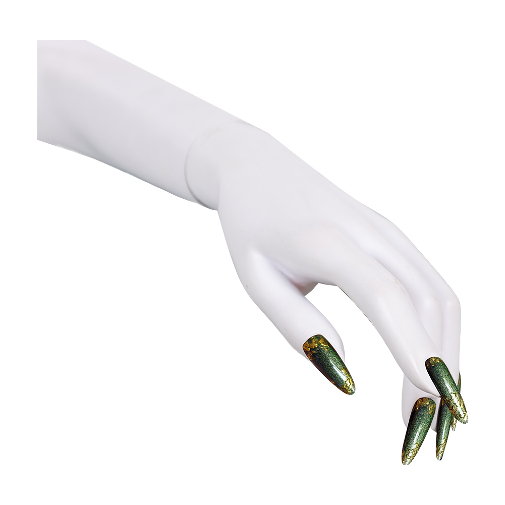 Unghie a pressione verdi con a - Nail Art Press On recensione e prezzo