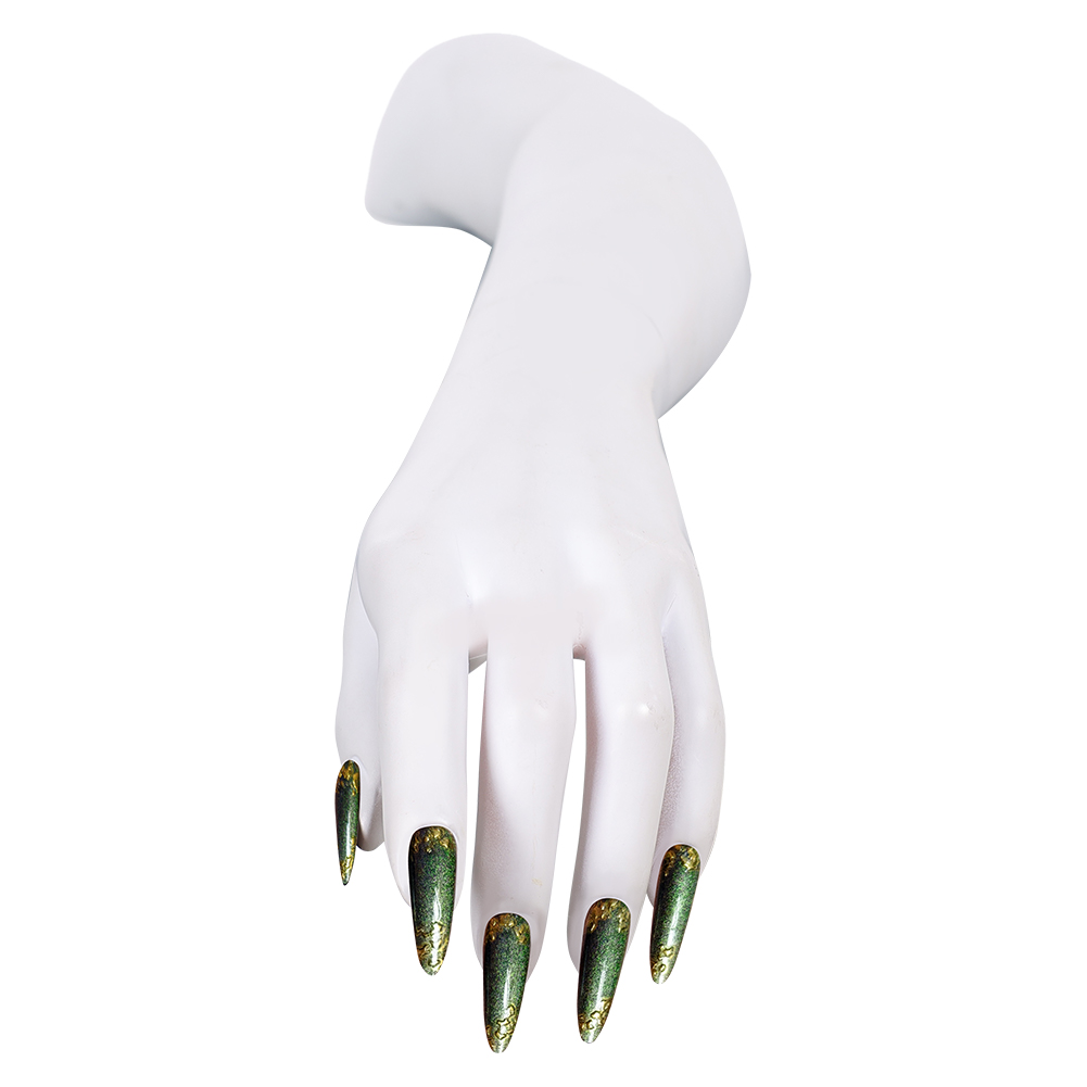 Unghie a pressione verdi con a - Nail Art Press On recensione e prezzo