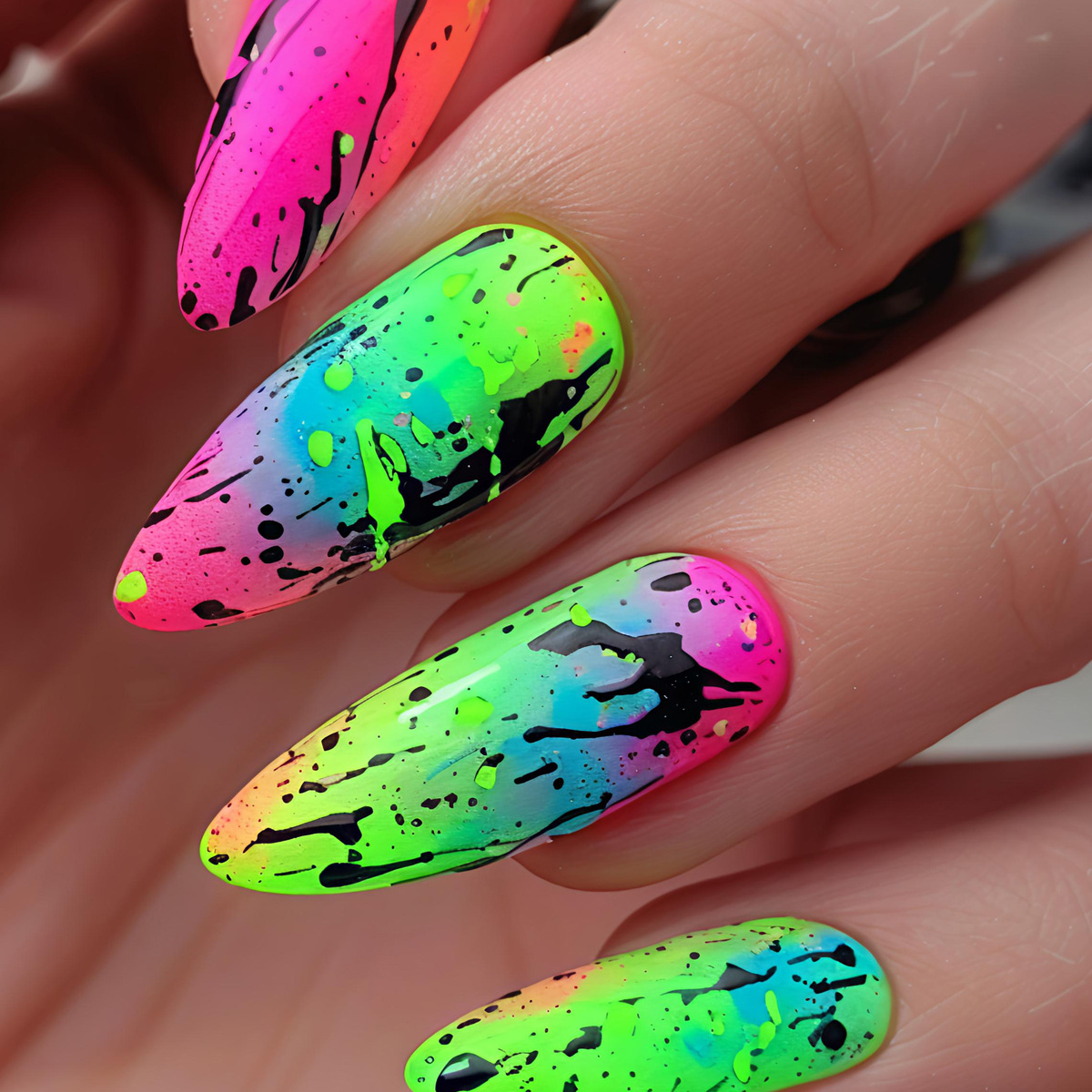 Unghie finte di media lunghezz - Nail Art Orange recensione e prezzo