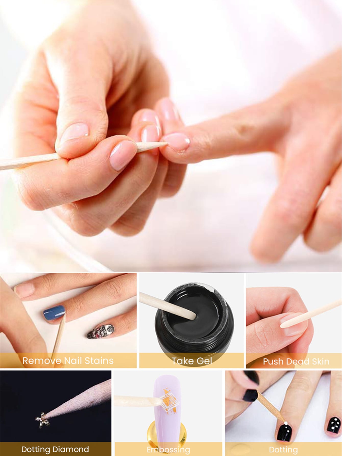15 a 500 pezzi bastoncini per  - Nail Art Orange recensione e prezzo