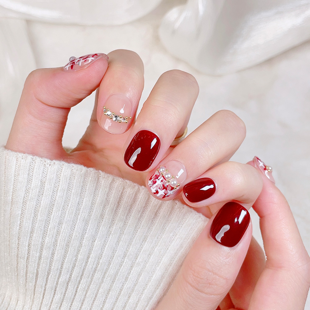 Kit di 10 Unghie Finte Corte Q - Nail Art Press On recensione e prezzo