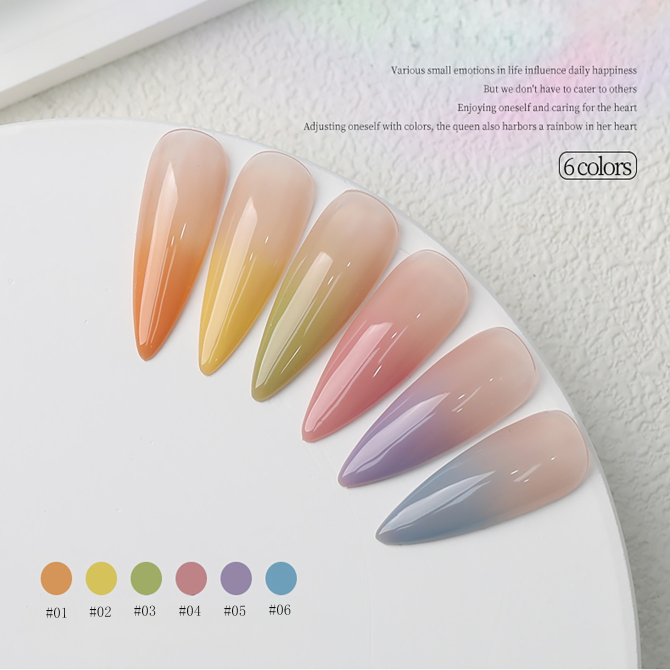 1-6 pz. Smalto Semipermanente  - Nail Art Orange recensione e prezzo